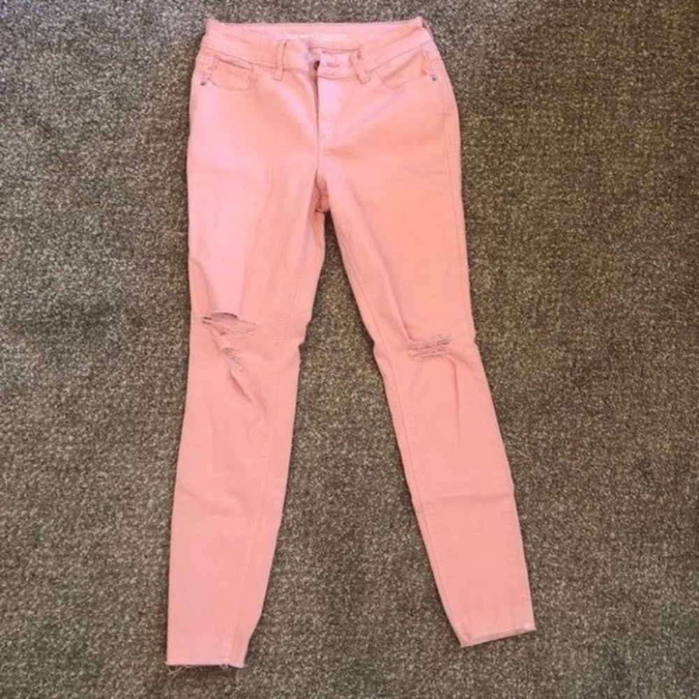 Old Navy Pink Rockstar Jeans